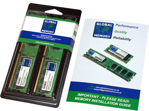 2GB (2 x 1GB) DDR2 800MHz PC2-6400 240-PIN DIMM MEMORY RAM KIT FOR DELL DESKTOPS